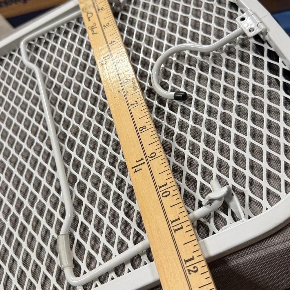 IKEA White Tabletop ironing board with wall hook. Folds flat, 30x12” EUC
